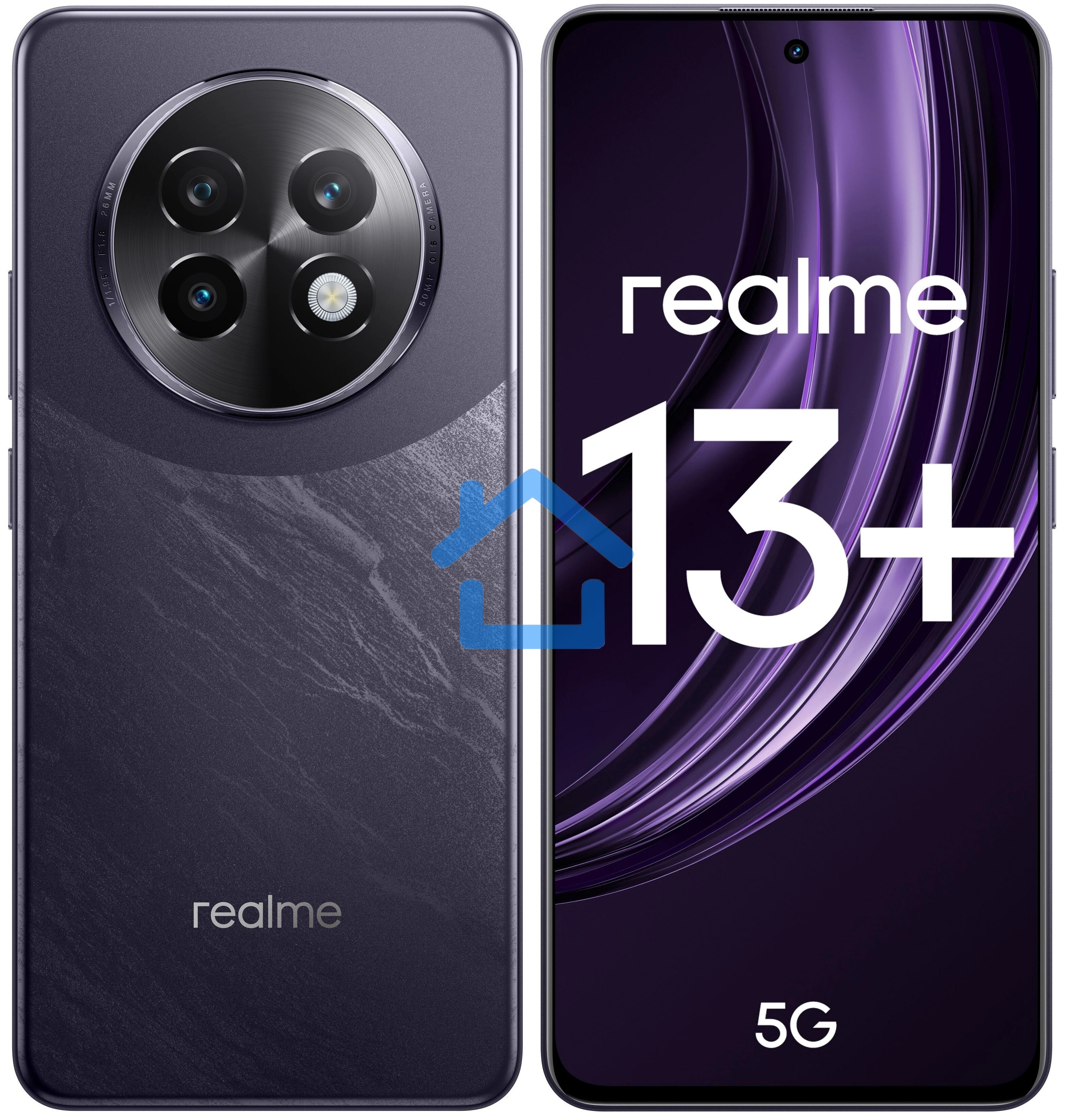 Смартфон Realme 13+ 5G, 8/256Gb, фиолетовый