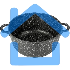 Кастрюля LARA LR02-207 Rio 30 см, 7.3 л, мрамор, капсулированное индукционное дно, крышка