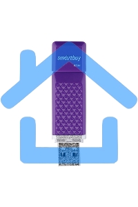 Флешка USB Smartbuy R/W Quartz series Violet (SB32 GbQZ-V), 32 Gb, USB 2.0, R/W 25/15, фиолетовый