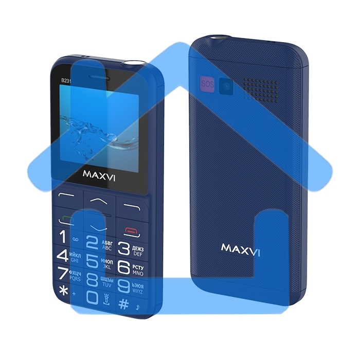 Мобильный телефон Maxvi B231 blue
