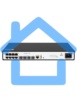 Коммутатор POE управляемый уровня 2, 8 портов 10/100/1000Base-T с поддержкой PoE, 4 порта 1/10G SFP+, POE 125 Ватт