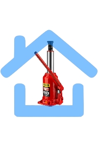 Домкрат STAYER 43160-20_z01 гидравлический бутылочный red force 20т 242-452мм