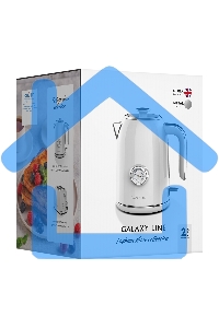 Чайник электрический Galaxy Line GL 0352, сливочный зефир, металл, 2200 Вт, 1,7 л