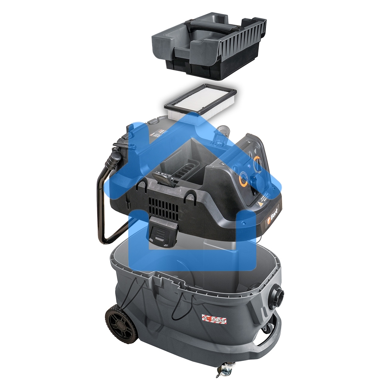 Строительный пылесос Bort BAX-600E