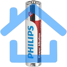 Элемент питания алкалиновый AAA/LR03 1.5В Power (блист. 20шт) Philips Б0064654
