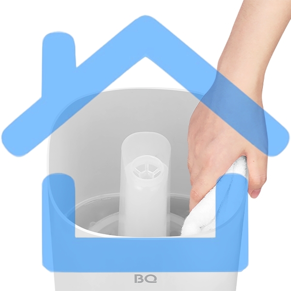 Увлажнитель воздуха BQ HDR1009 белый, ультразвуковой, 25 Вт, 4 л