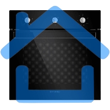 Шкаф духовой газоэлектрический Maunfeld EOGC604B Slim