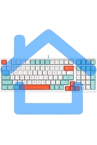 Клавиатура проводная A4Tech Fstyler FS300 (FS300 PANDA SNORKLENING), USB, белый