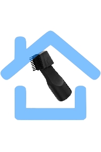 Пылесос BBK BV1900 серый/синий, 400/2200 Вт, уборка сухая, пылесборник контейнер 3 л