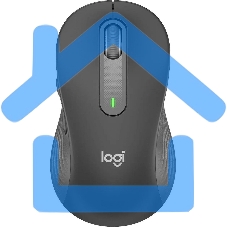 Мышь беспроводная Logitech Signature M650 L графитовый, 4000 dpi, радиоканал, Bluetooth, USB, кнопки - 5