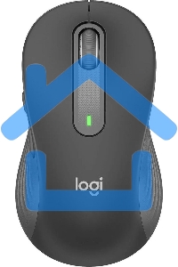 Мышь беспроводная Logitech Signature M650 L графитовый, 4000 dpi, радиоканал, Bluetooth, USB, кнопки - 5