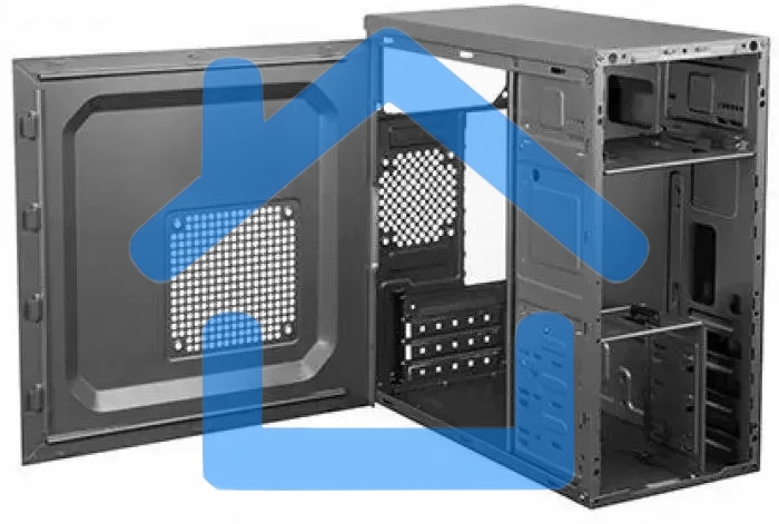 Компьютерный корпус LinkWorld VC-13M071 М0 черный без БП mATX 1x80мм 1x120мм 2xUSB 2.0 audio