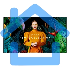 Панель Samsung QB75C черный VA, 75