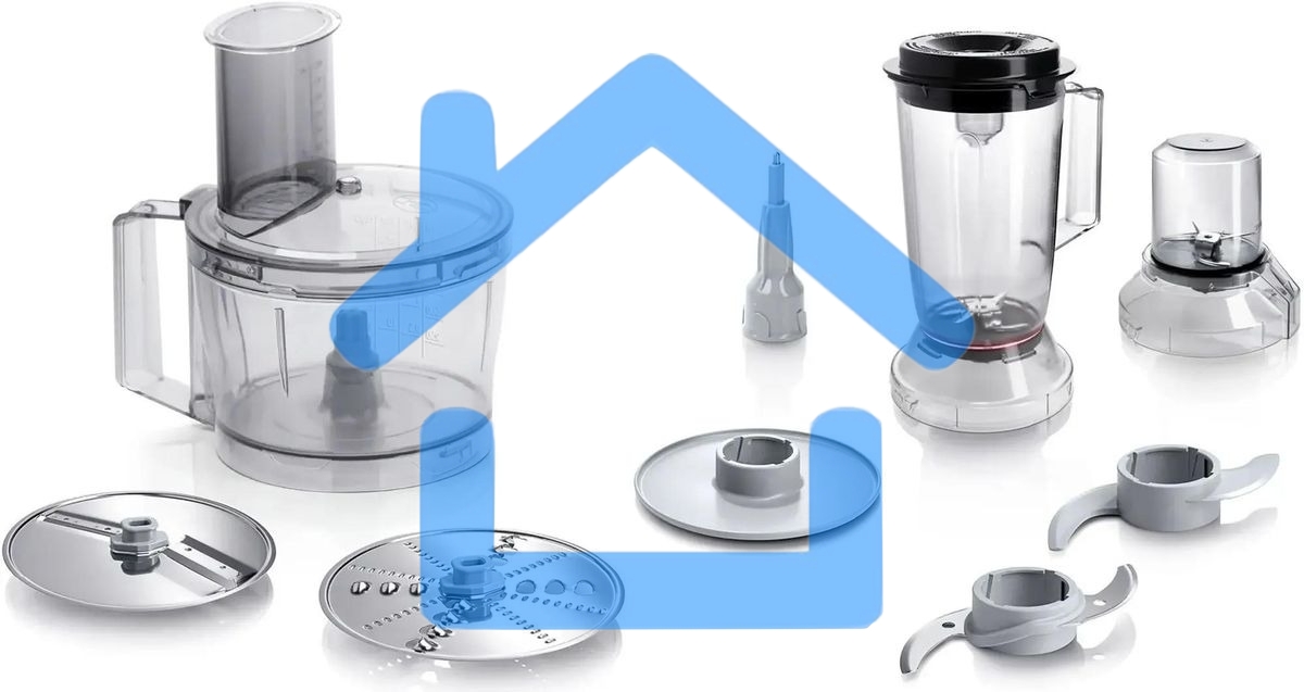 Кухонный комбайн Bosch MCM3501M 800 Вт, Скорости: 2, Блендер 1 л, Чаша 2.3 л, черный/серебристый