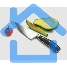 Нож поварской TalleR TR-22101 длина лезвия 20 см. нержавеющая сталь 420S45, ударопрочный пластик