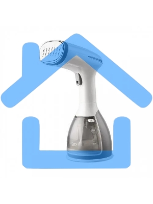 Ручной отпариватель BQ SG1005H White-Gray, Мощность 1500 Ватт, Резервуар для воды 280 мл, Для всех типов ткани, Быстрый нагрев, Вертикальное и горизонтальное отпаривание, Постоянный пар до 25 г/мин, Подошва из нержавеющей стали, Съемный резервуар для воды