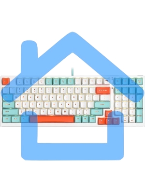 Клавиатура проводная A4Tech Fstyler FS300 (FS300 PANDA SNORKLENING), USB, белый