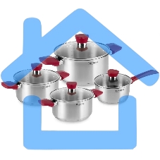 Набор посуды Rondell Strike RDS-818, 8 предметов