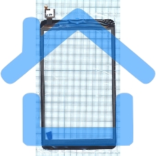 Сенсорное стекло (тачскрин) LCGP0801033 REVA-A1, черное