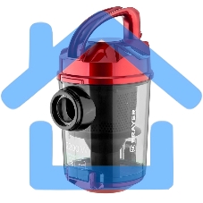 Пылесос BRAYER BR4202 черный/красный, 450/2200 Вт, уборка сухая, пылесборник контейнер 2.5 л