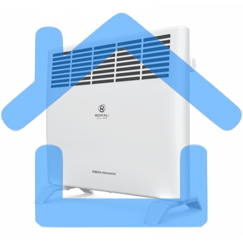 Конвектор Royal Clima REC-R1000M белый, 1000 Вт, 15 м2, термостат