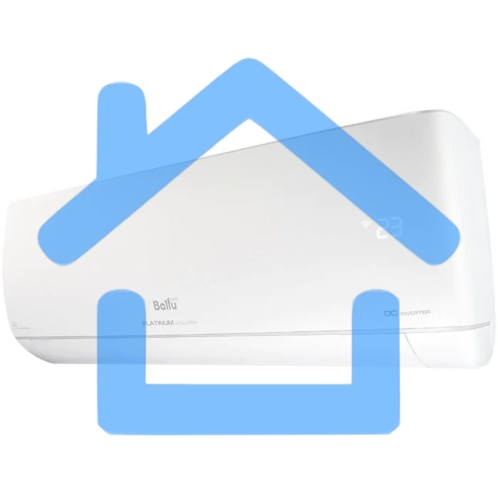 Блок внутренний сплит-системы Ballu BSUI/in-24HN8_23Y инвертор, 24000 BTU, 72 м², 31 дБ, охлаждение, обогрев, осушение, белый
