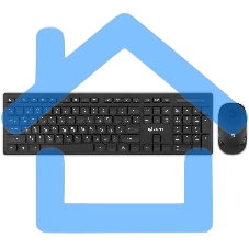 Комплект клавиатура + мышь Оклик S255W клав:черный мышь:черный USB беспроводная Multimedia (1909361)