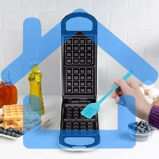 Вафельница Kitfort КТ-1690 700Вт черный/белый