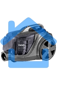 Пылесос BBK BV1900 серый/синий, 400/2200 Вт, уборка сухая, пылесборник контейнер 3 л