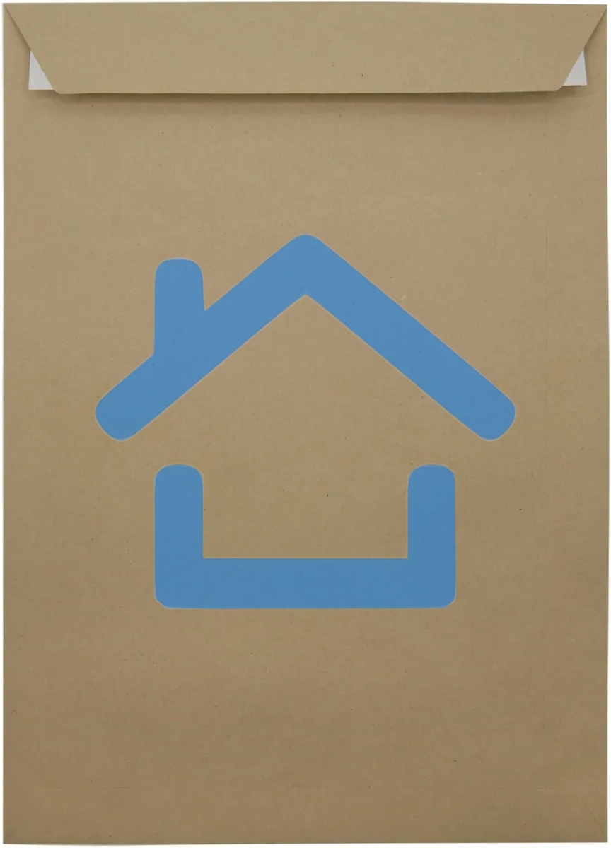 Пакет почтовый Silwerhof Eco 381227.25 C4, 229x324 мм, силиконовая лента крафт 130 г/м2 (pack:25pcs)