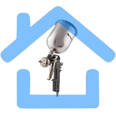 Краскопульт пневматический Matrix краскораспылитель пневмат. с верхним бачком v= 0.6л + сопла