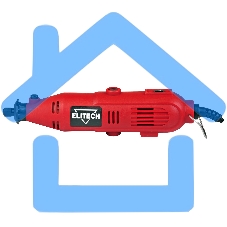 Шлифмашина прямая Elitech МПШ 015Э красный/черный