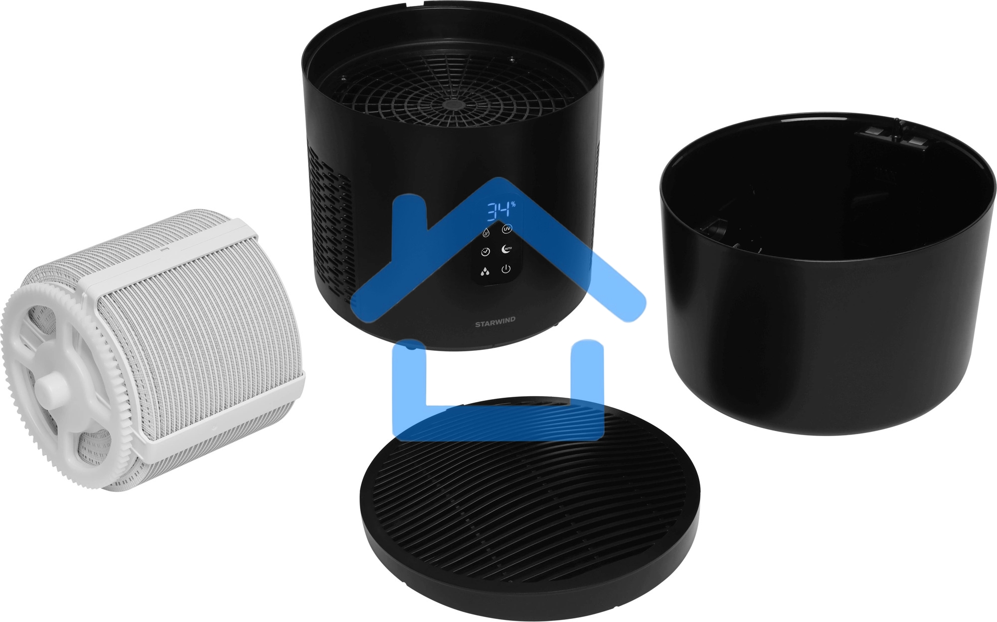 Мойка воздуха Starwind SAW5530 25Вт черный