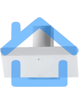 Вытяжка наклонная KRONA Kristen A 900 белая S, 89.5 см, 1050 куб. м/ч, 65 дБ