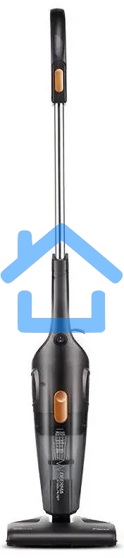 Пылесос вертикальный Deerma DX115C черный, питание от сети, 600 Вт, уборка сухая, пылесборник 1.2 л