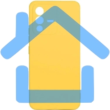 Чехол (клип-кейс) DF vCase-07 для Vivo V23 желтый