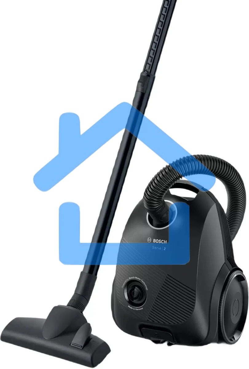 Пылесос Bosch BGBS2LB1 черный, 600 Вт, уборка сухая, пылесборник мешок, 3.5 л