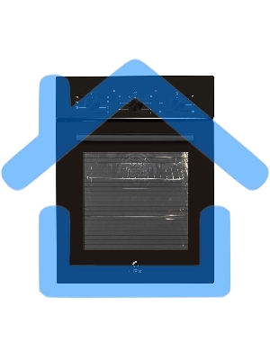 Электрический духовой шкаф LEX EDM 4570 BBL, встраиваемый, черный