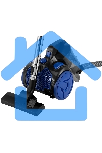 Пылесос Starwind SCV2555 черный/синий, 400/2500 Вт, уборка сухая, пылесборник контейнер 3 л