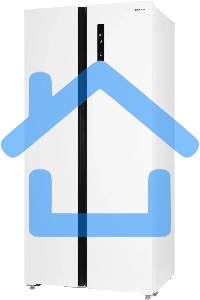 Холодильник Nordfrost RFS 480D NFW белый двухкамерный Side-by-Side 271/165 л морозилка сбоку