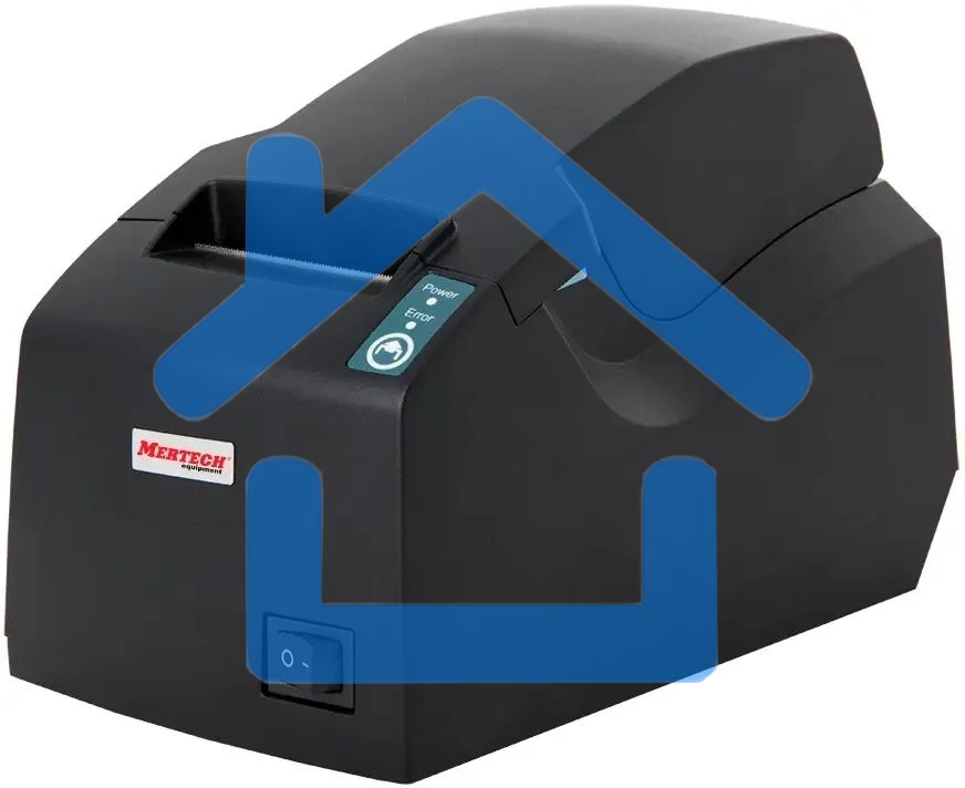 Чековый принтер Mertech G58 прямая термопечать, 203 dpi, 100 мм/сек, Ethernet, RS-232, USB, черный