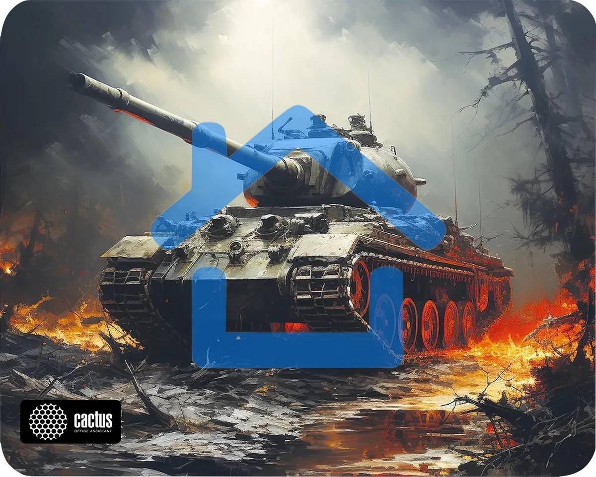 Коврик для мыши Cactus CS-MP-D04S Tank 250x200x3мм