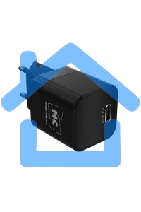 Зарядное устройство MORE CHOICE (4620202555847) NC86a 1Type-C 3.0A PD 20W для Type-C Type-C, черный