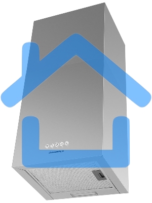 Вытяжка пристенная островная Maunfeld Box Push 40 нержавеющая сталь, 40 см, 1000 куб. м/ч, 60 дБ