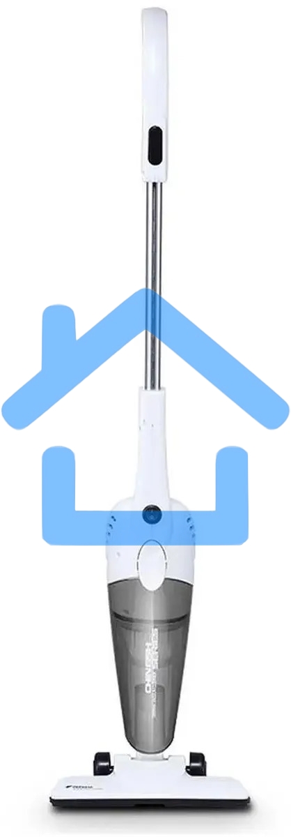 Пылесос вертикальный Deerma DX118C белый/серый, питание от сети, 140 Вт, уборка сухая, пылесборник 1.2 л
