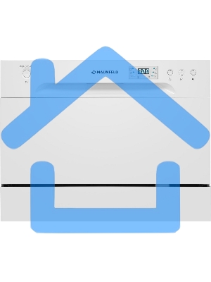 Встраиваемая посудомоечная машина Maunfeld MLP-06DW, белый, 44.8 см, 6 компл., 49 дБ, класс A+