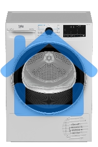 Сушильная машина Beko B5T69233 белый, 9 кг, сушка - тепловой насос, программ - 15, 59.8 x 84.6 x 60.5 см