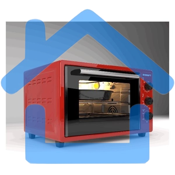 Мини-печь KRAFT KN-MO 3902 FKR красный
