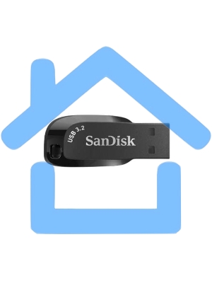 Флешка USB 128 Gb SanDisk CZ410 Ultra Shift, USB 3.0