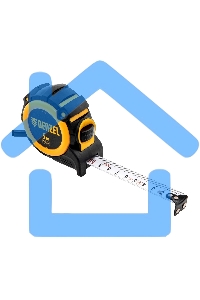 Рулетка 5м х 19мм, автоматич. фиксац., нейлон. покрытие, магнит. зацеп, двухстор. разметка Denzel